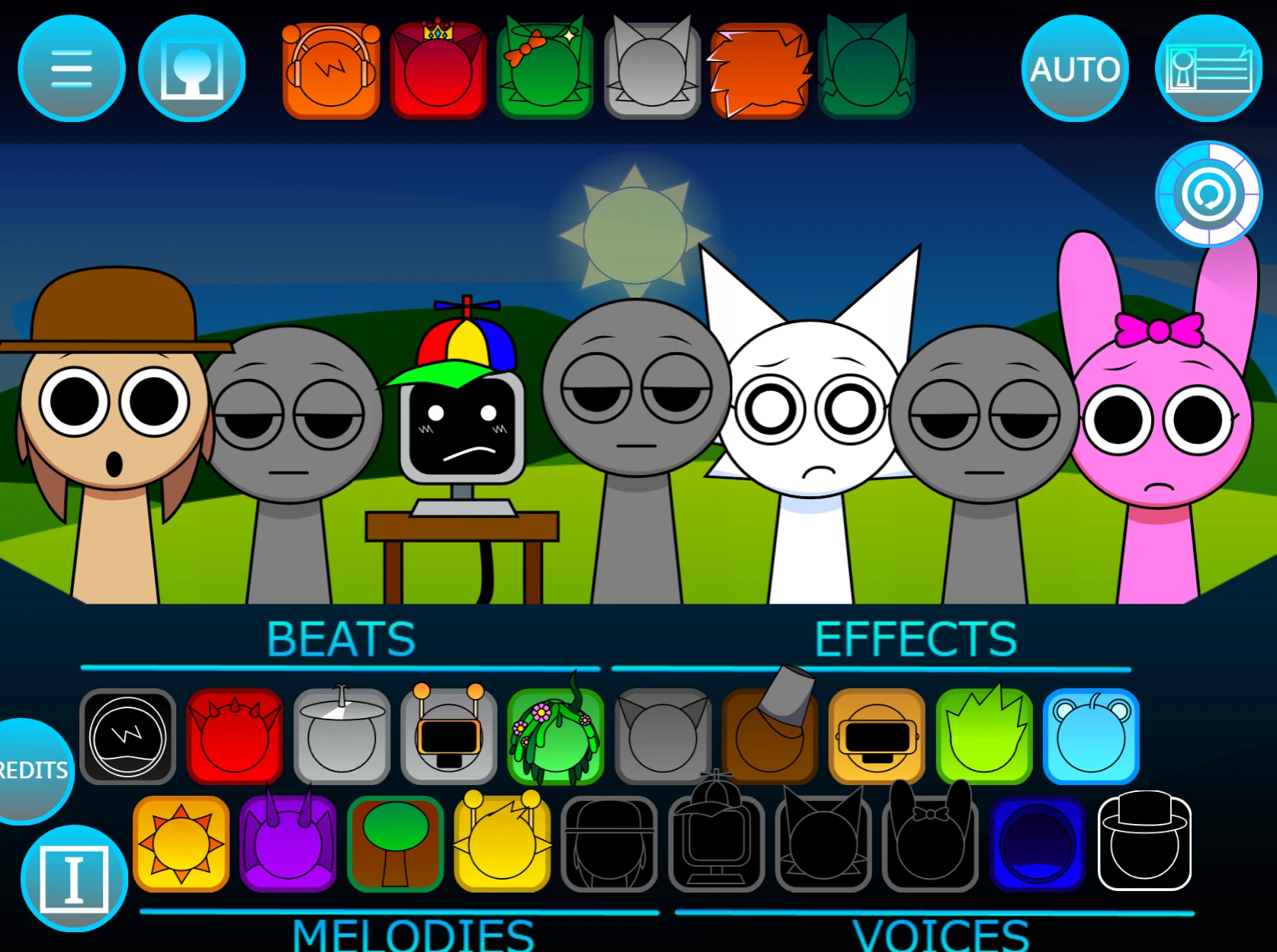 Jump scare moments and special effects in Sprunki MSI Horror Mode