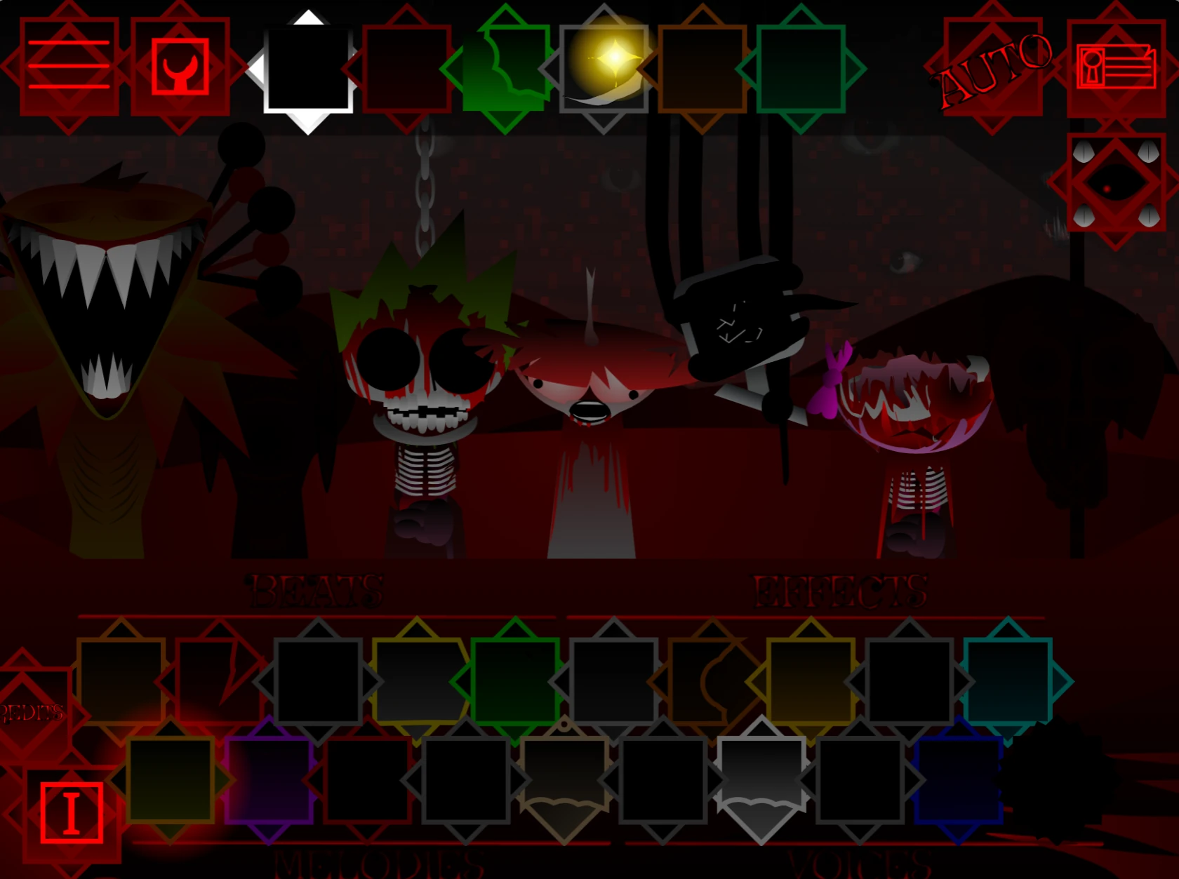 Horror themed power-ups and bonuses in Sprunki MSI Phase 7