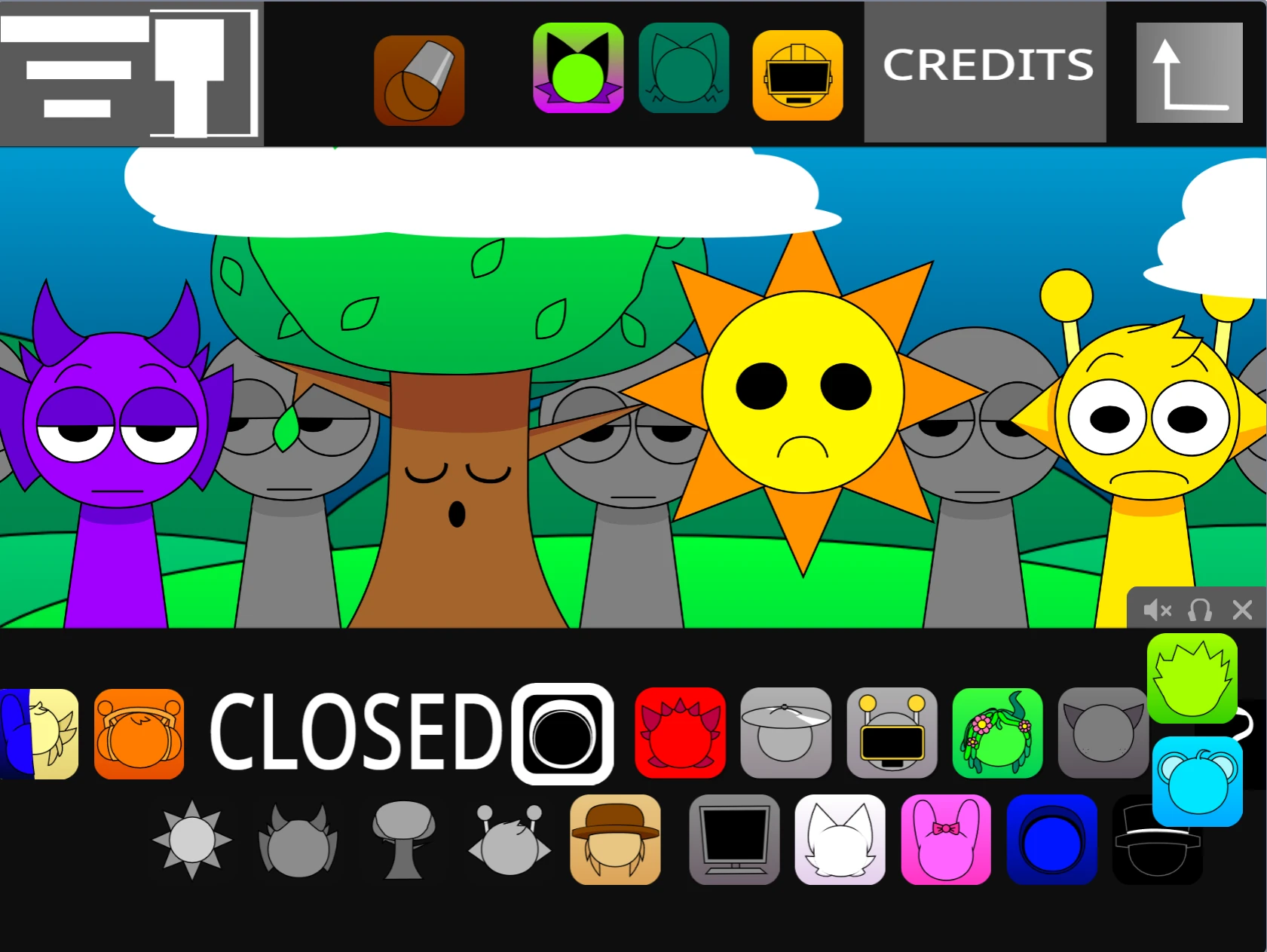 Enhanced visual effects in Sprunki MSI Pyramixed 0.9