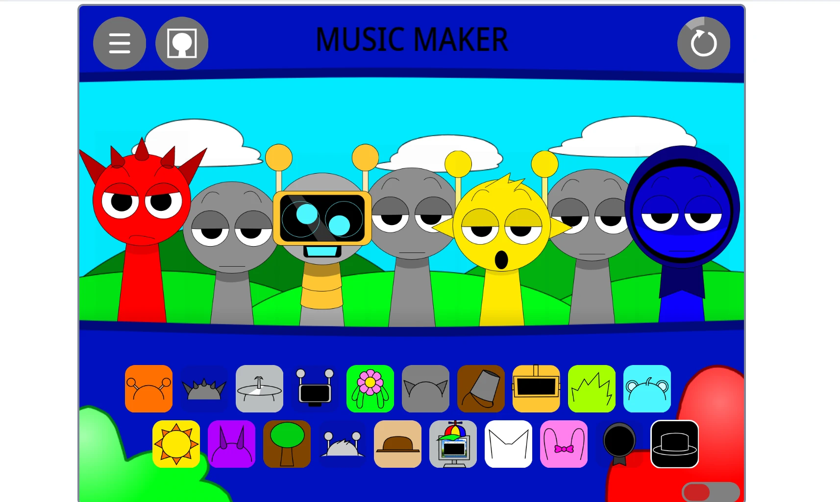 Final music project showcase in Sprunki Music Maker Edition