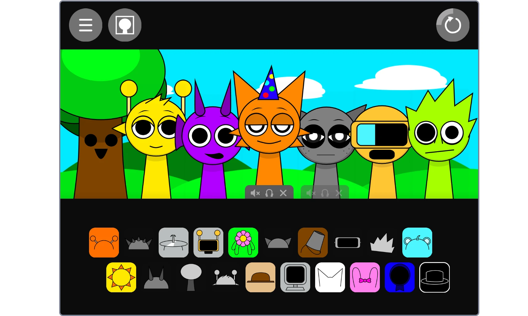Sprunki OC Character Creator Interface and Tools Sprunki OC Character Creator Interface