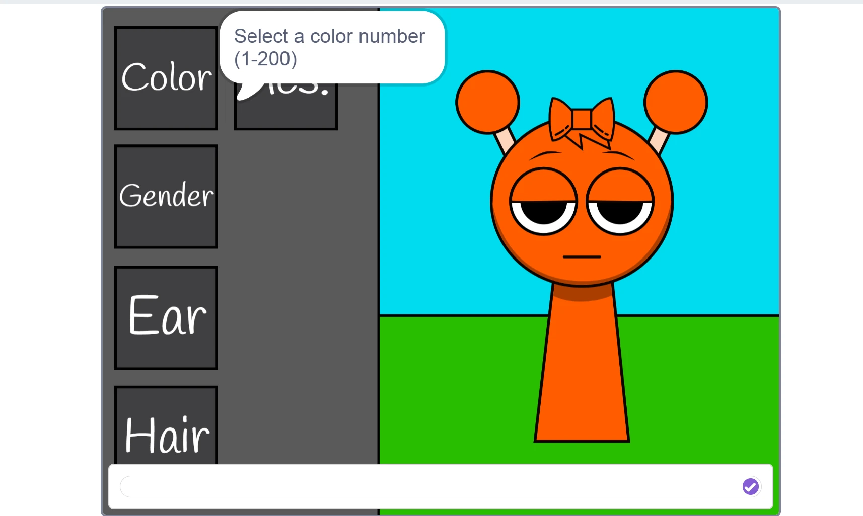 Baby character creation tools in Sprunki OC Maker