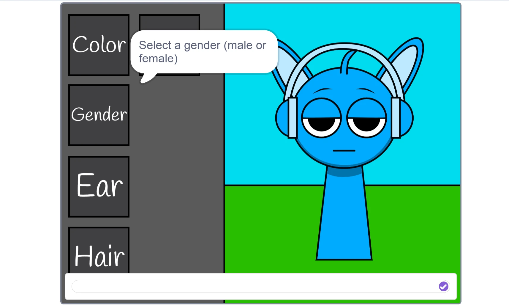Advanced customization panel in Sprunki OC Maker
