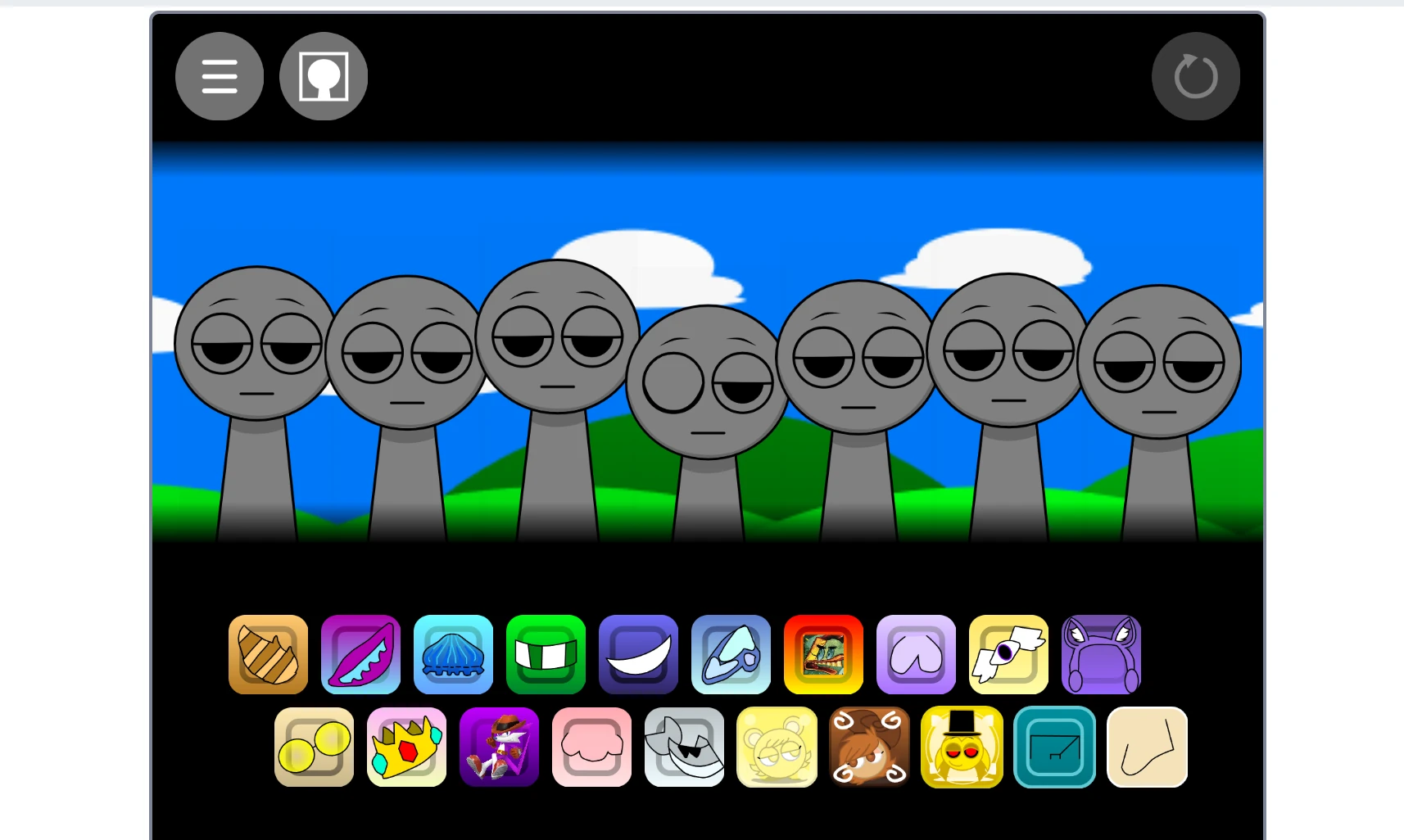 Sprunki OC Real V2 New User Interface