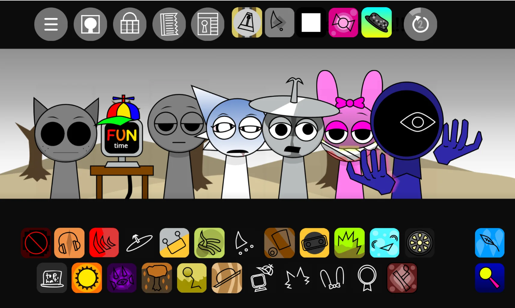 Sprunki Parasite 15.0 genetic sound memory feature