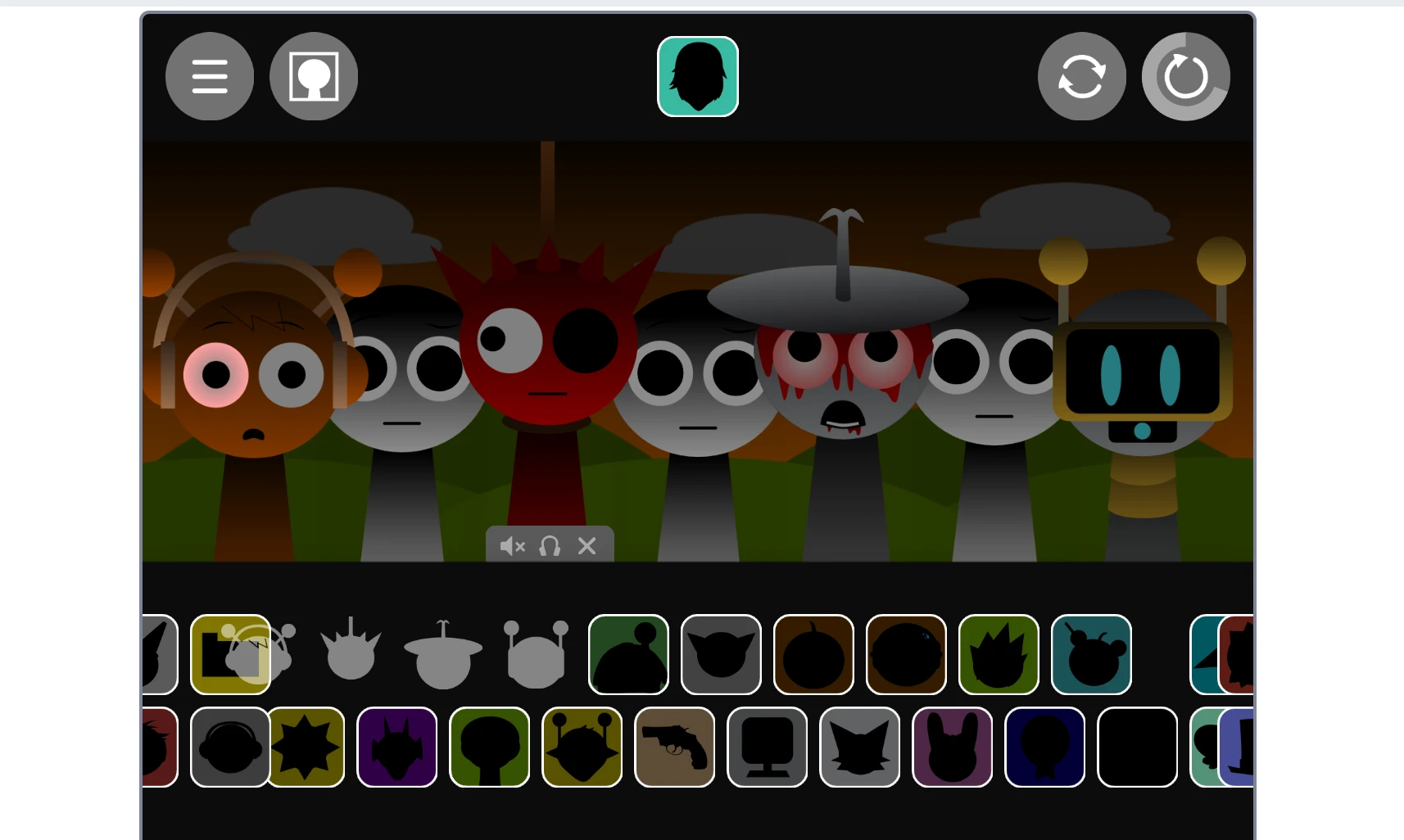 Gameplay interface of Sprunki Phase 1.5 Really Final Update