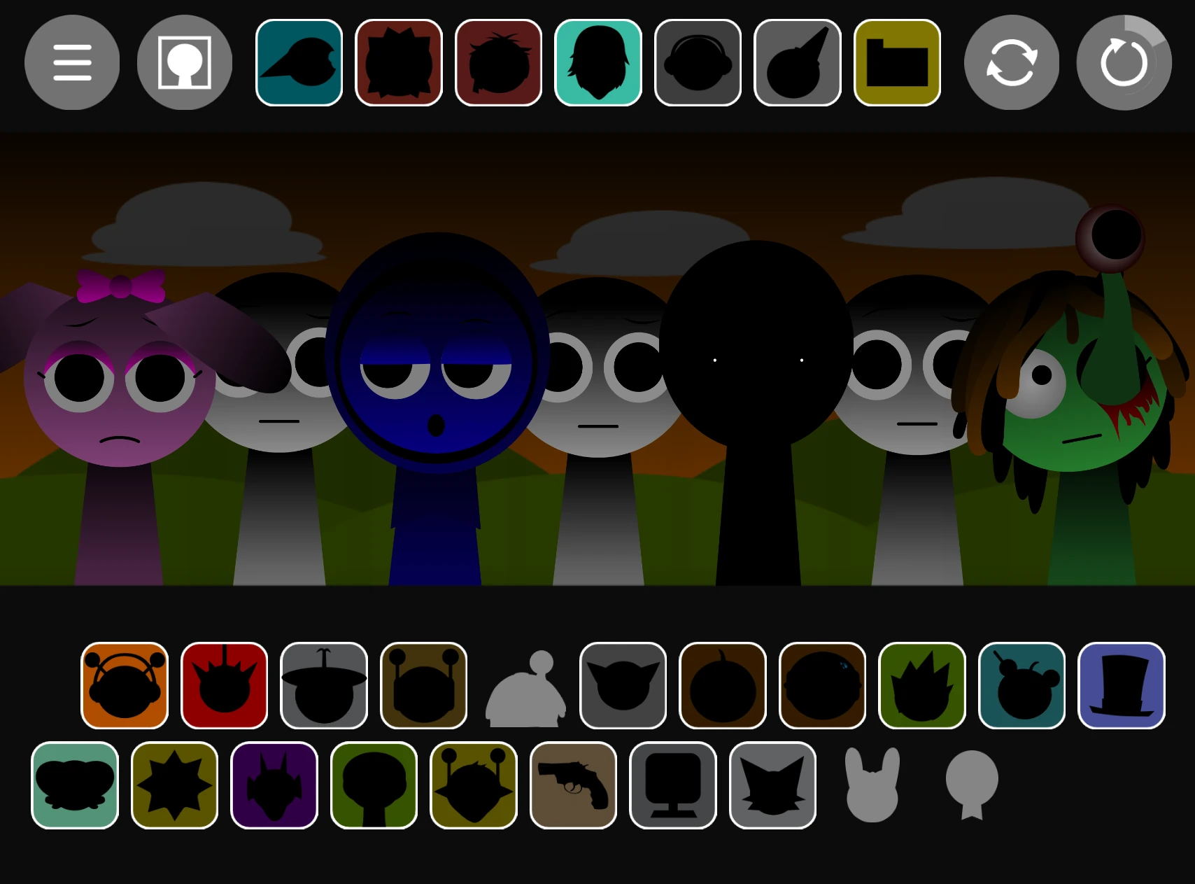 Sprunki Phase 1.6 Remaster baby characters