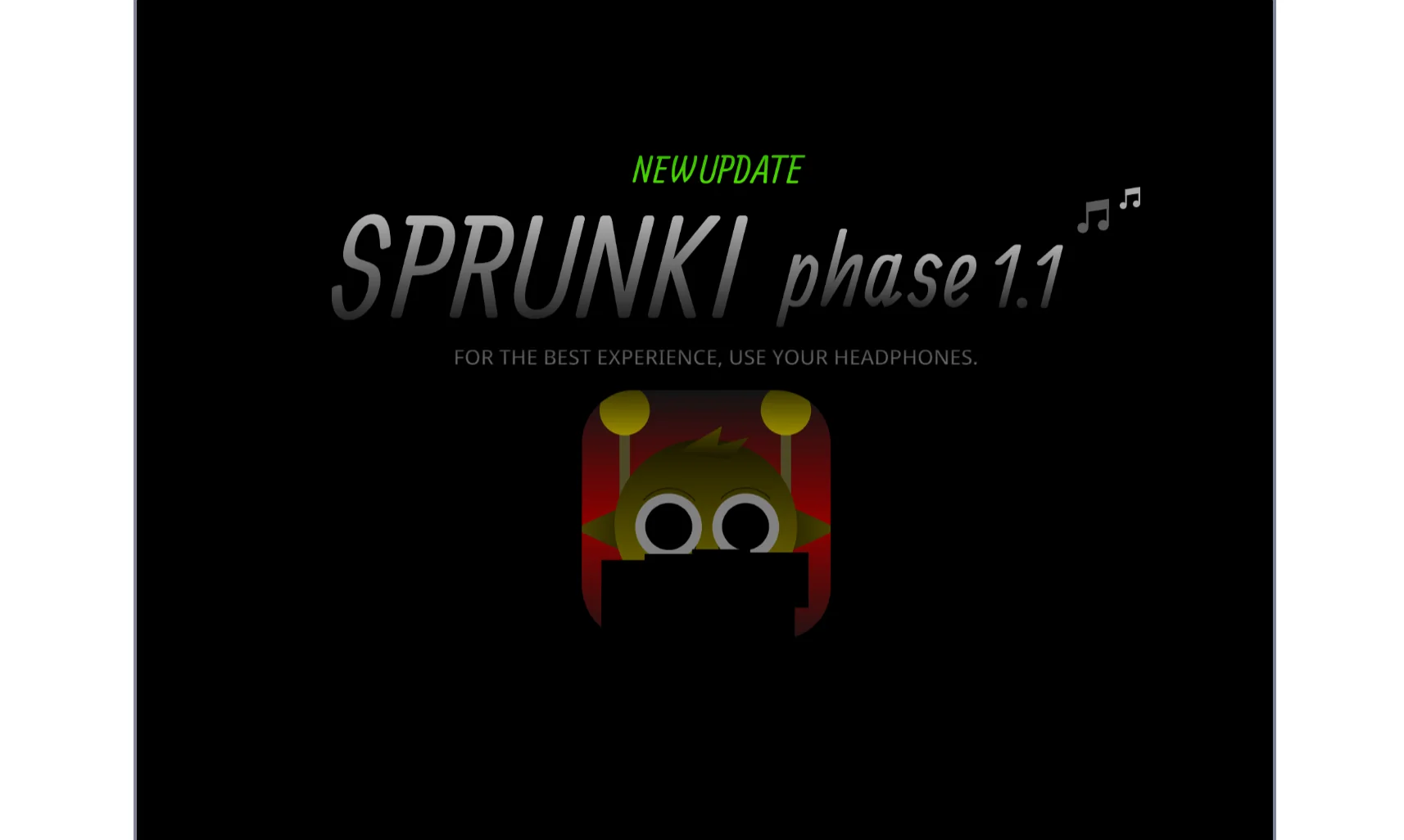 Character selection screen in Sprunki Phase 1.1 Sprunki Phase 1.1 gameplay showing character selection interface