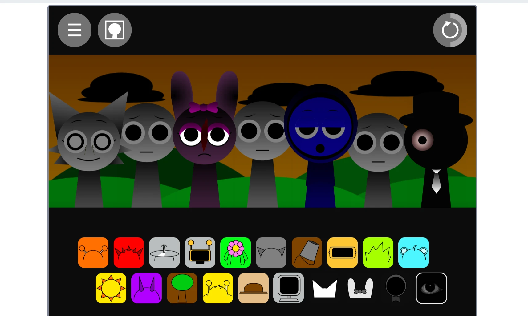 Sprunki Phase 1.1 character customization options