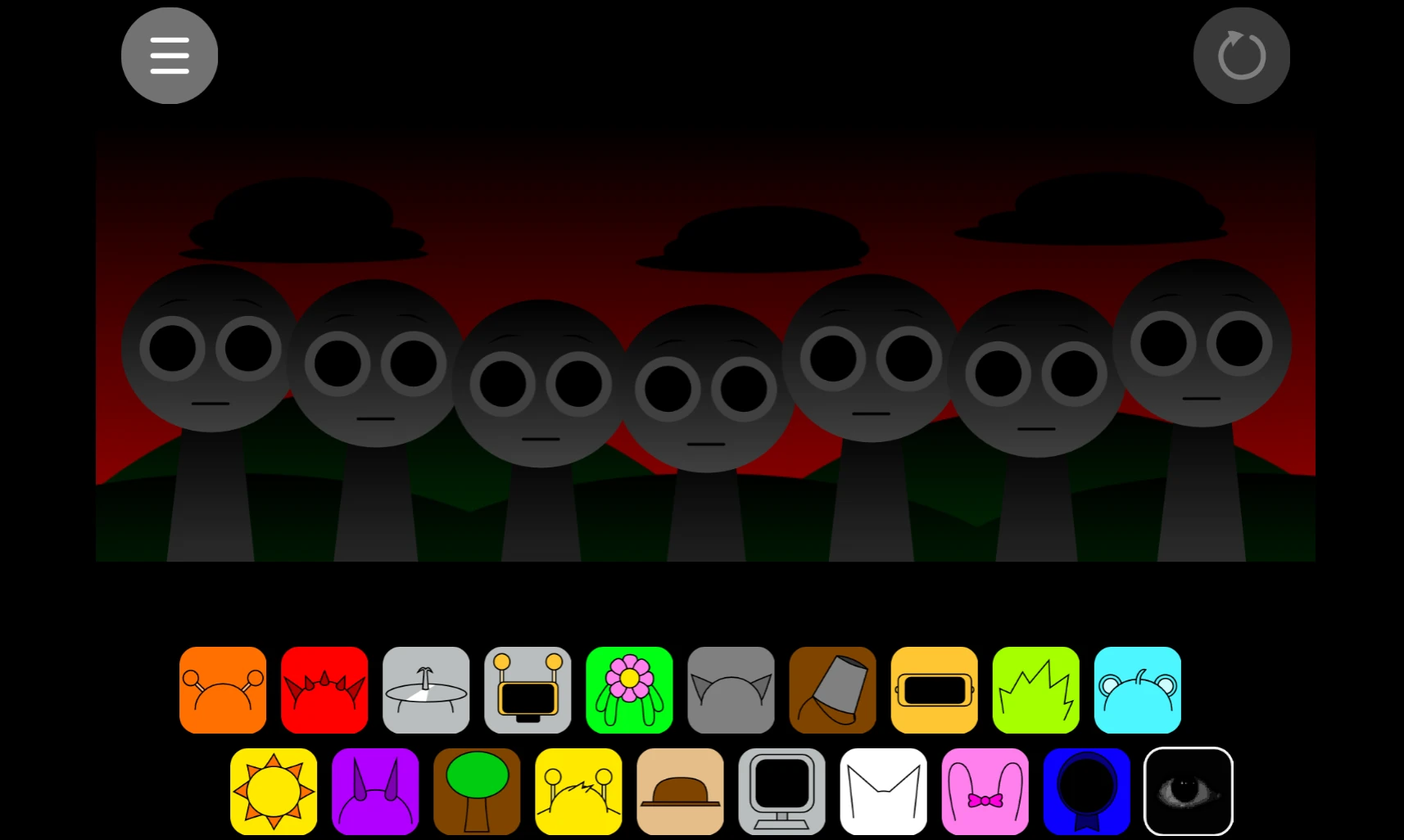 Sprunki Phase 1.75 SomeTrashGames gameplay interface