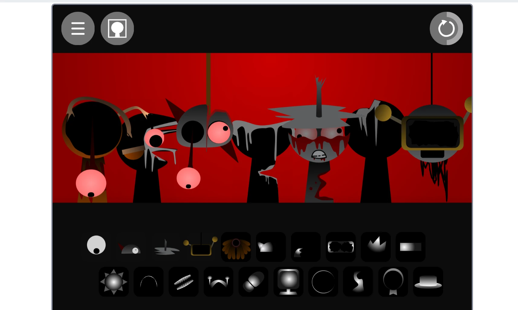 Sound character selection in Sprunki Phase 10.5 Retake