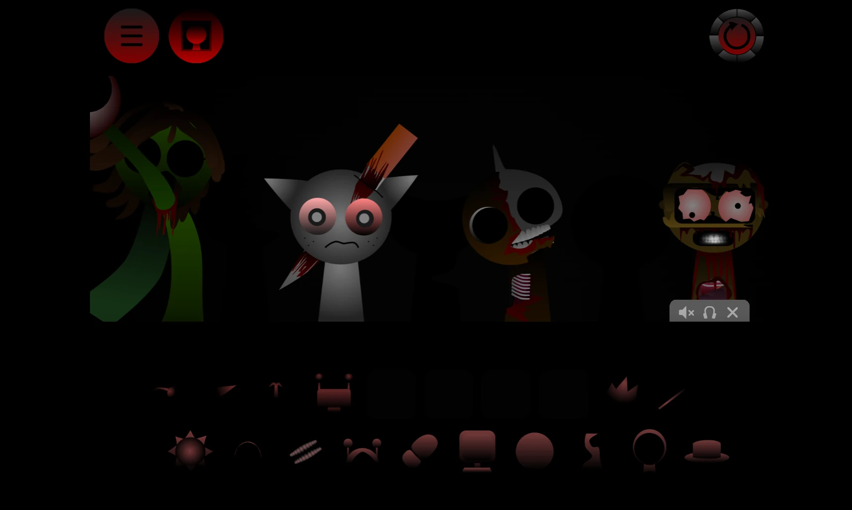 Sprunki Phase 100 sound library with extensive options