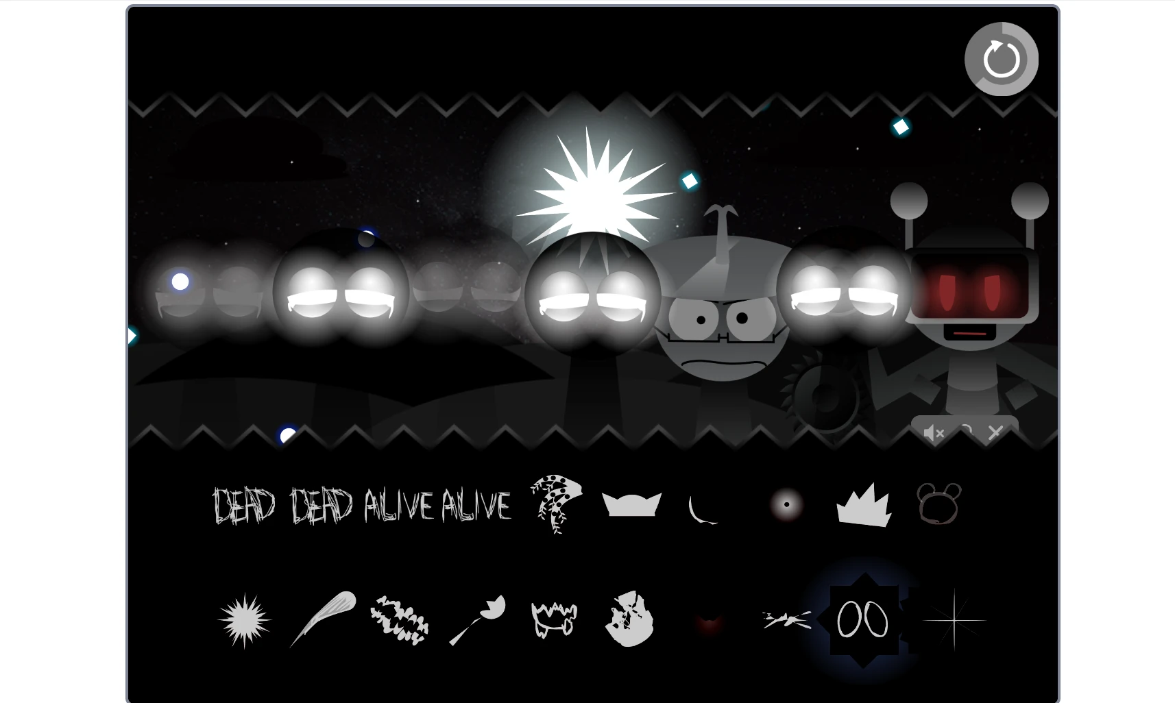 Choose from various characters in Sprunki Phase 11 Definitive V2 Character selection screen in Sprunki Phase 11 Definitive V2