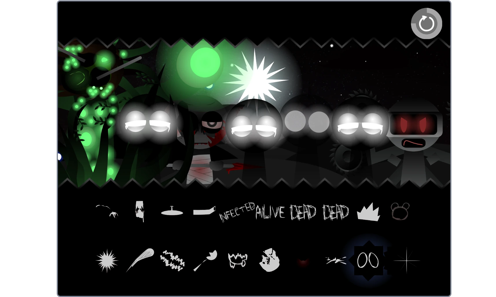 Create your own music with Sprunki Phase 11 Definitive V2 Music creation interface in Sprunki Phase 11 Definitive V2