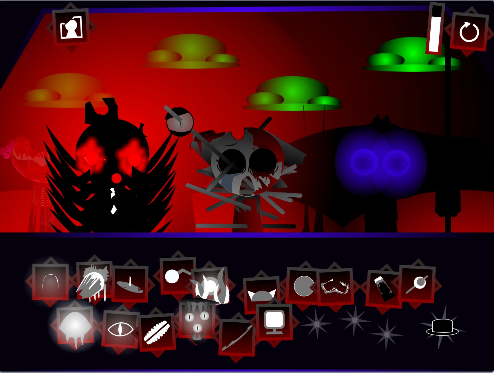 Horror mod toolkit and scary elements in Sprunki Phase 15 Definitive Fanmade