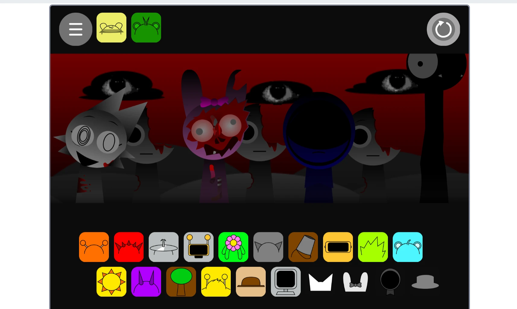 Recording a soundtrack in Incredibox Sprunki Phase 2.3 Definitive