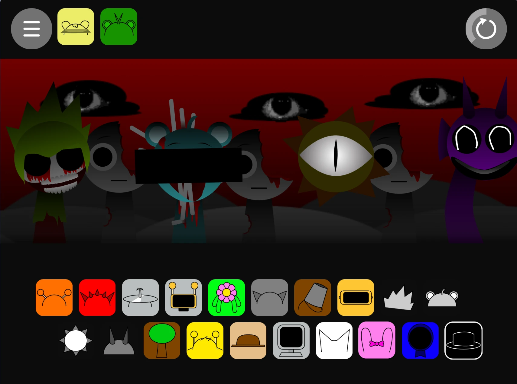 Sprunki Phase 2.3 gameplay interface and controls
