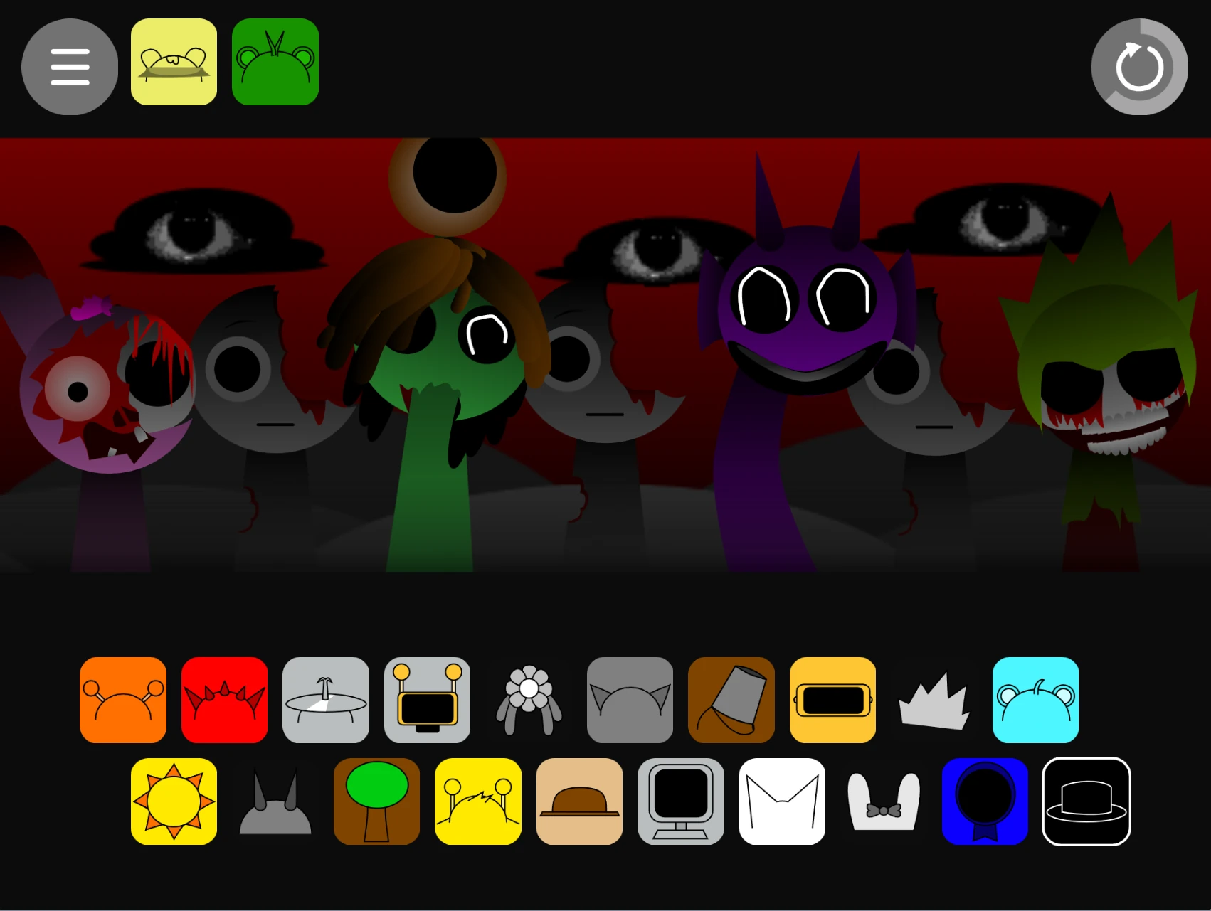 Complete character roster in Sprunki Phase 2.3