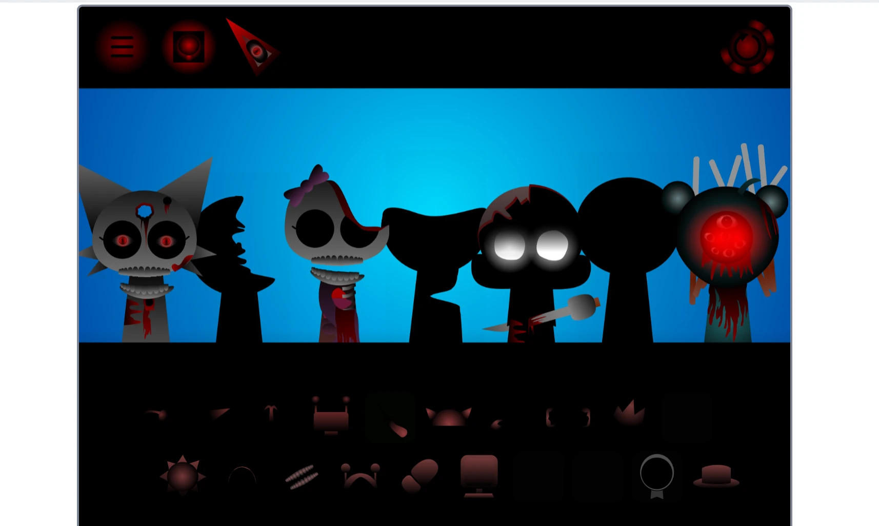 Character selection options in Sprunki Phase 25 Definitive Edition Sprunki Phase 25 Definitive Edition Character Selection
