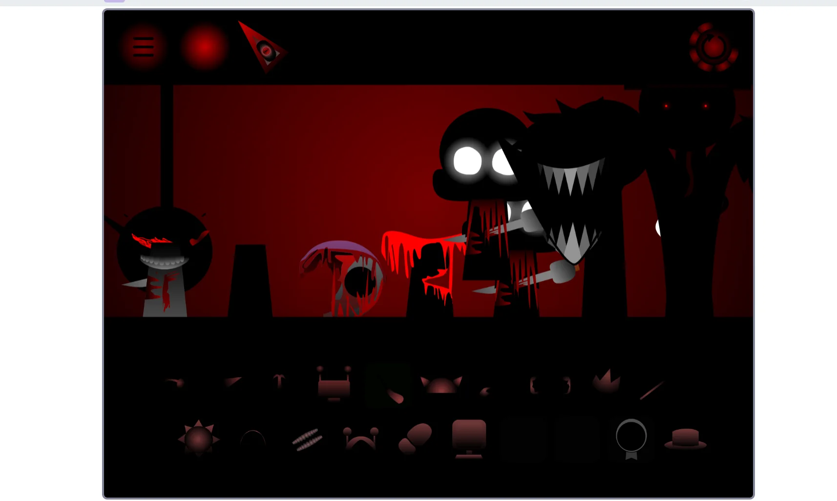 Sprunki Phase 25 Update character customization screen