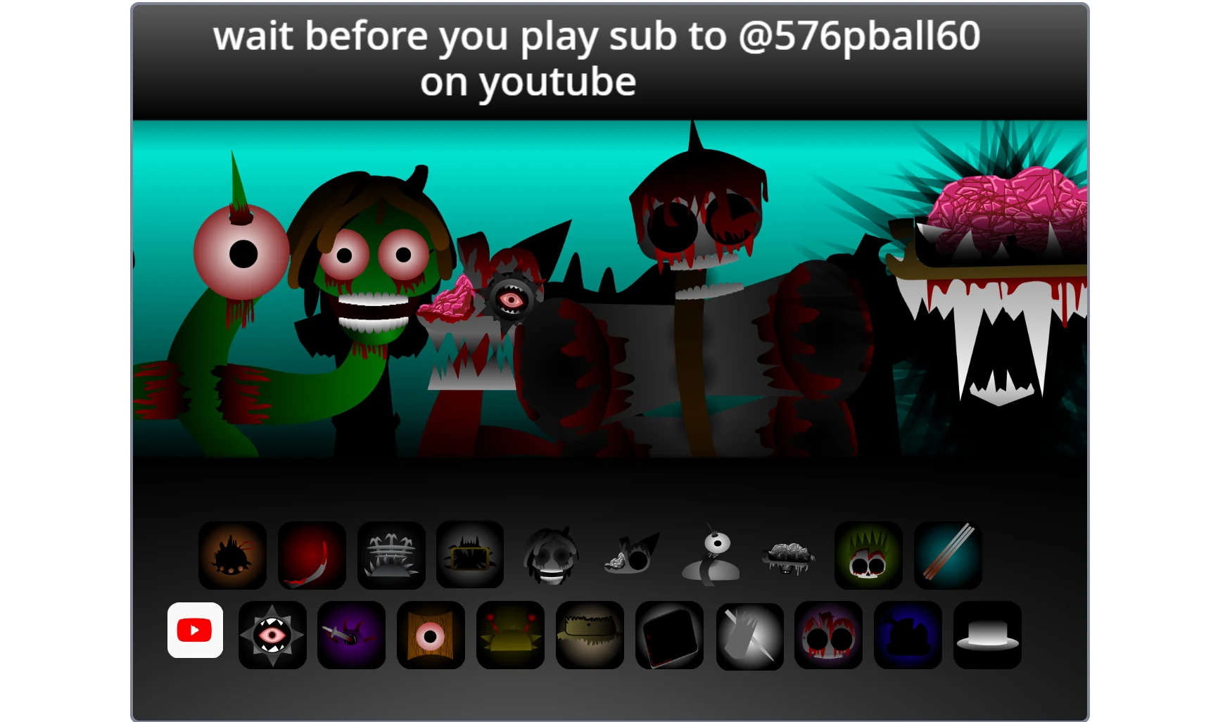 Sprunki Phase 26 Wawa Vibes characters and sound options menu