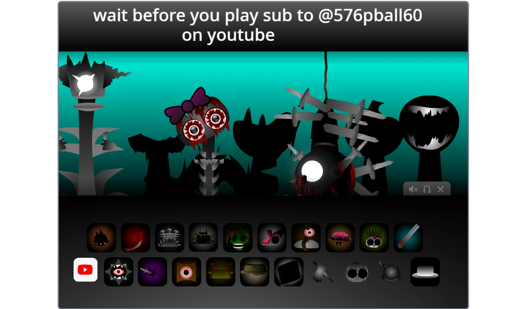 Sprunki Phase 26 Wawa Vibes full stage view with all characters active