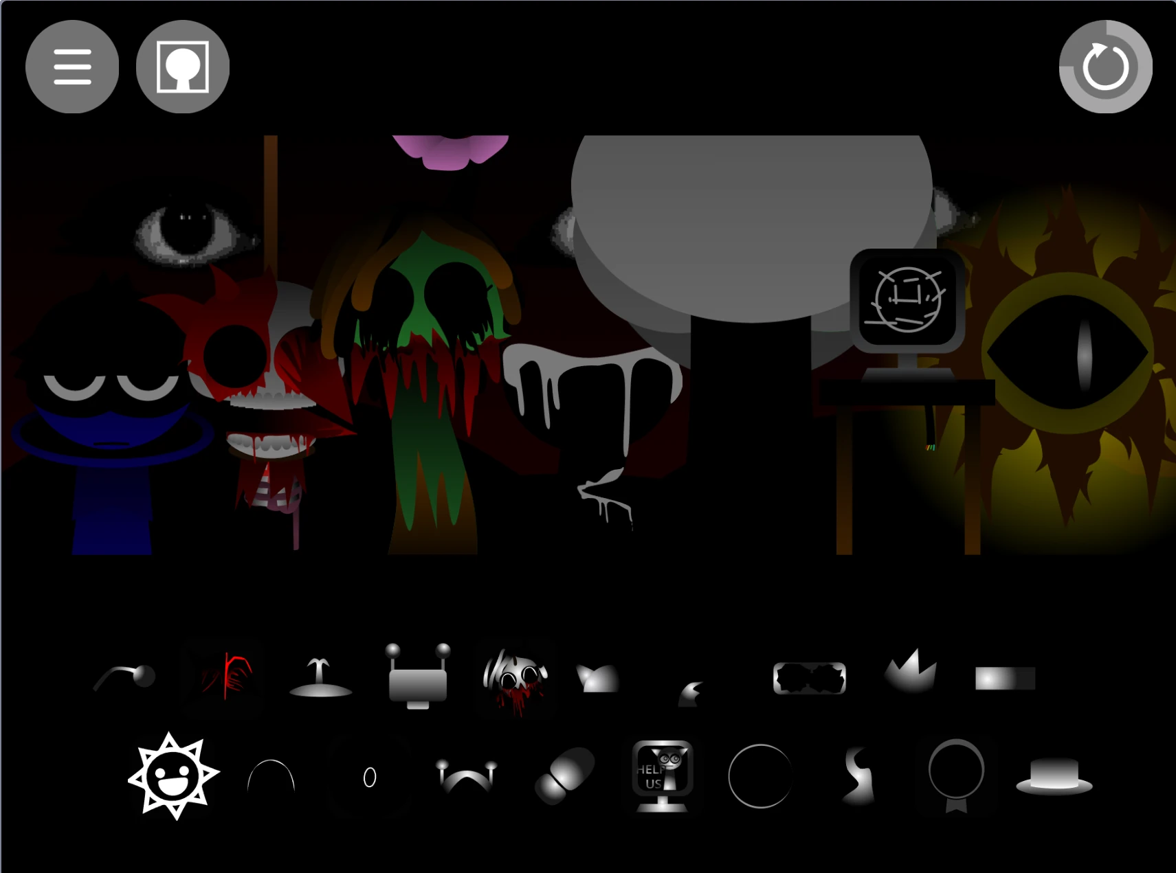 Sprunki Phase 3 Definitive Reskin character lineup