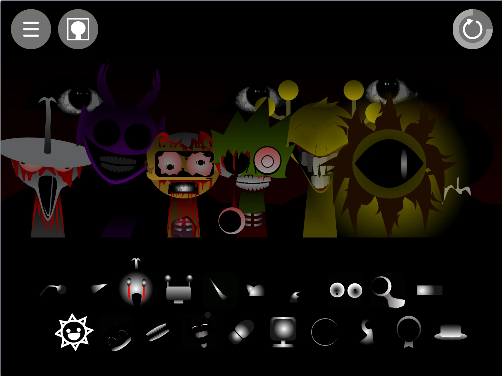 Sprunki Phase 3 Definitive Reskin full interface