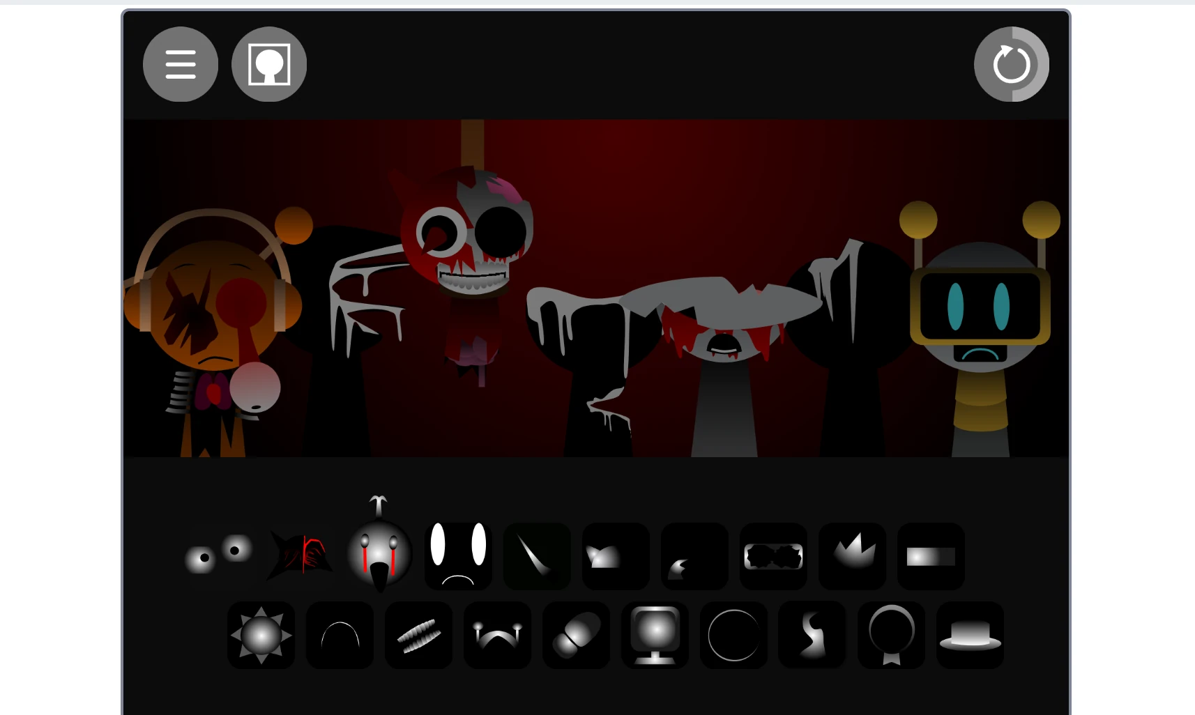 Character customization in Sprunki Phase 3 Reimagined Sprunki Phase 3 Reimagined gameplay with new character customization options