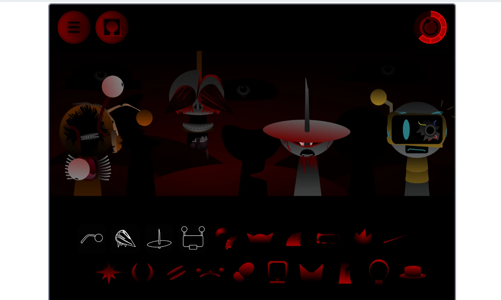 Sound Selection Menu in Sprunki Phase 4 Definitive Sprunki Phase 4 Definitive Sound Selection