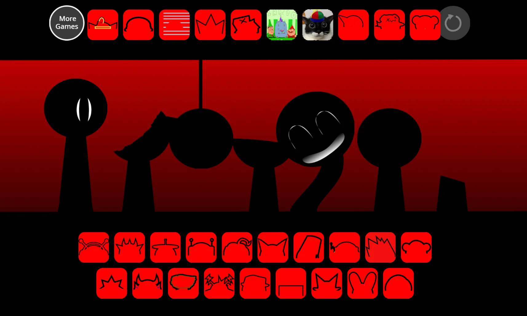 Sprunki Phase 4 Retake main gameplay interface