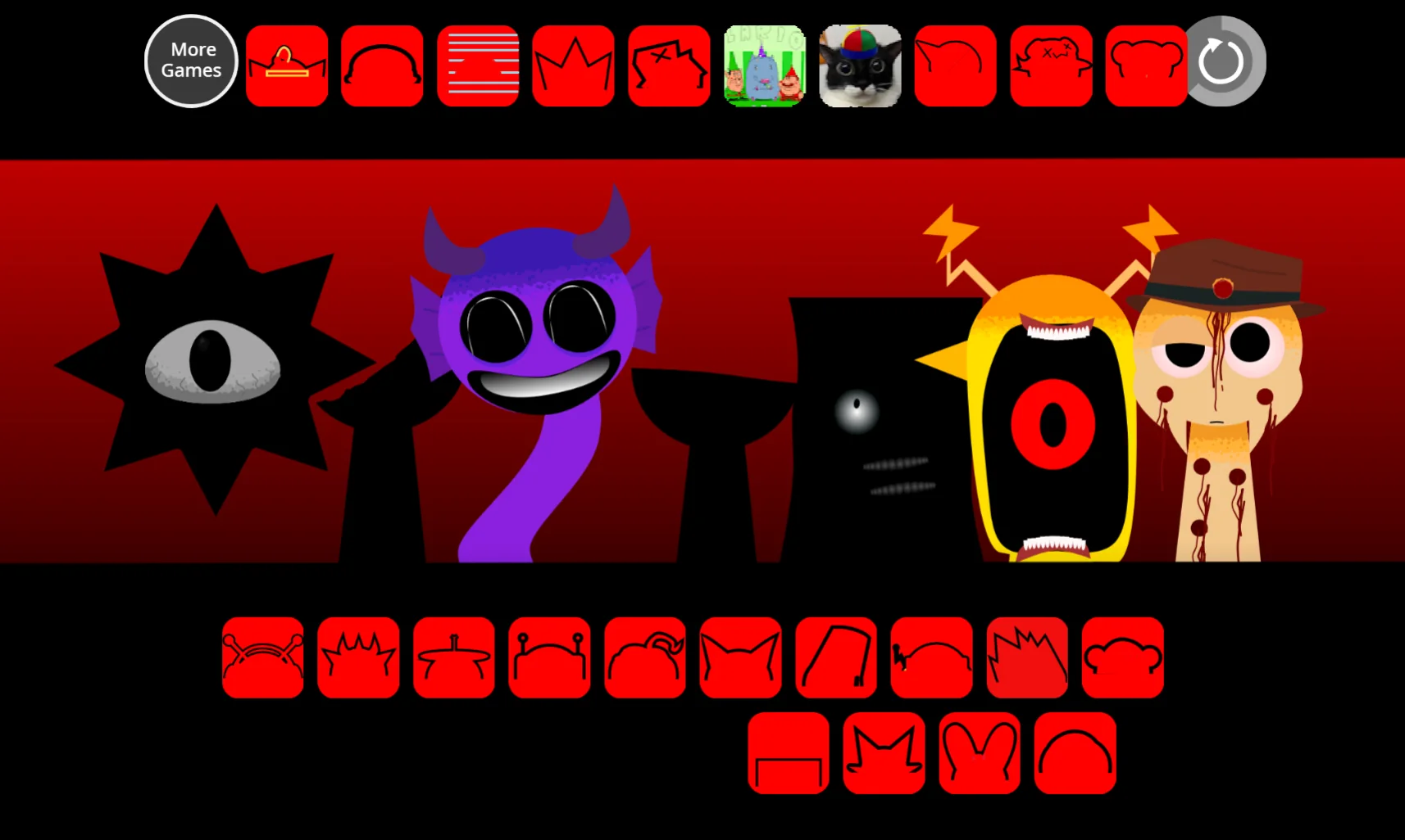 Special visual effects in Sprunki Phase 4 Retake gameplay