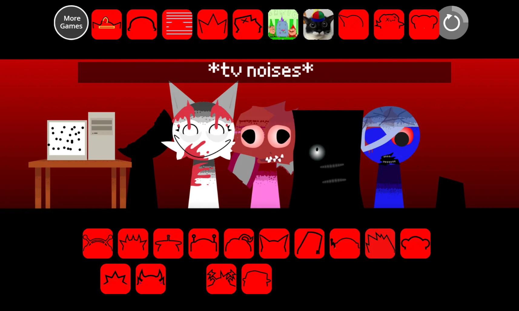 Completed music composition in Sprunki Phase 4 Retake