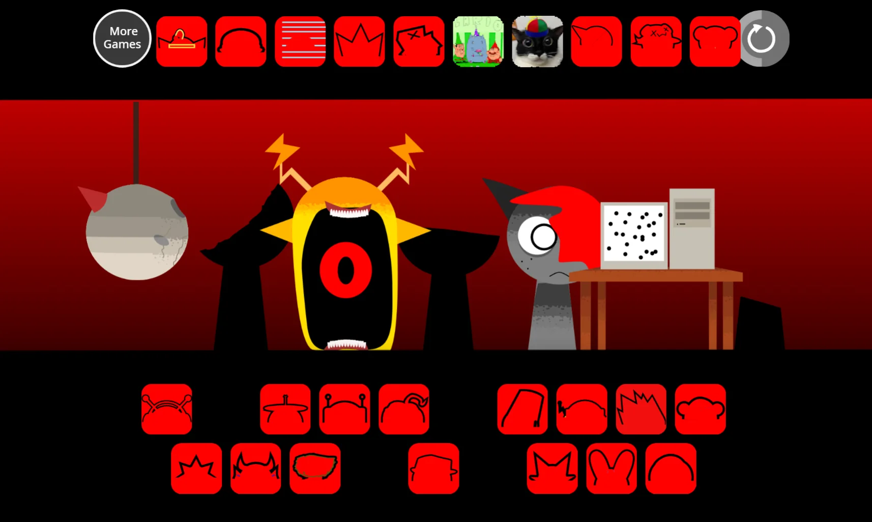 Sharing options in Sprunki Phase 4 Retake game