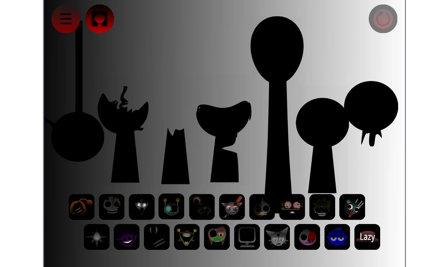 Sprunki Phase 42 V2 gameplay showing enhanced character designs