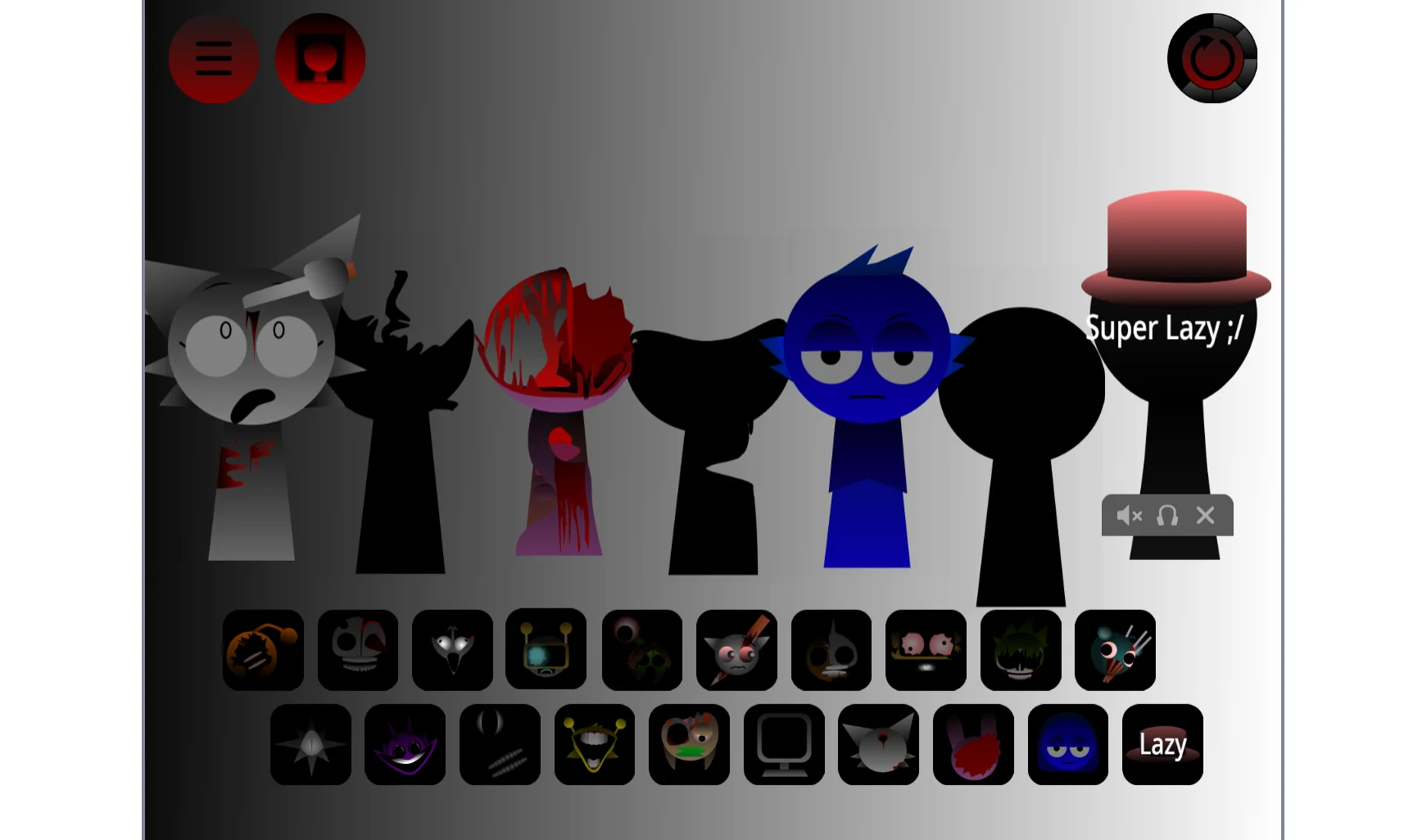 Sprunki Phase 42 V2 tutorial screen with redesigned interface