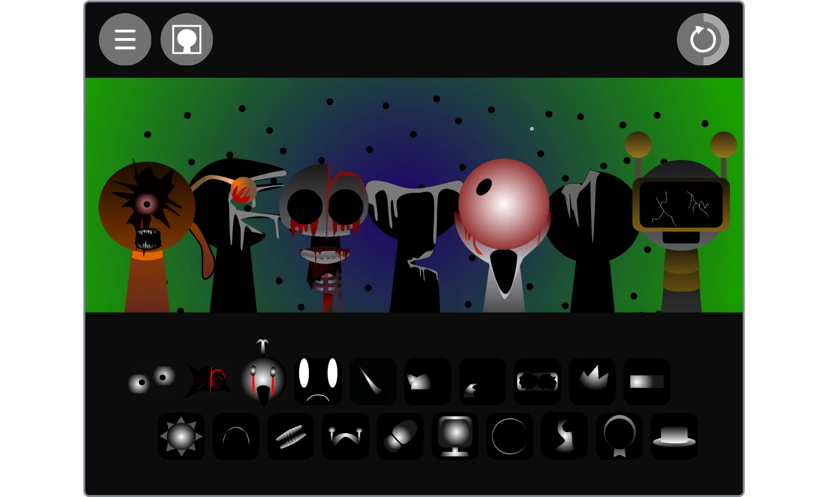 Sprunki Phase 44 v2 Gameplay Interface