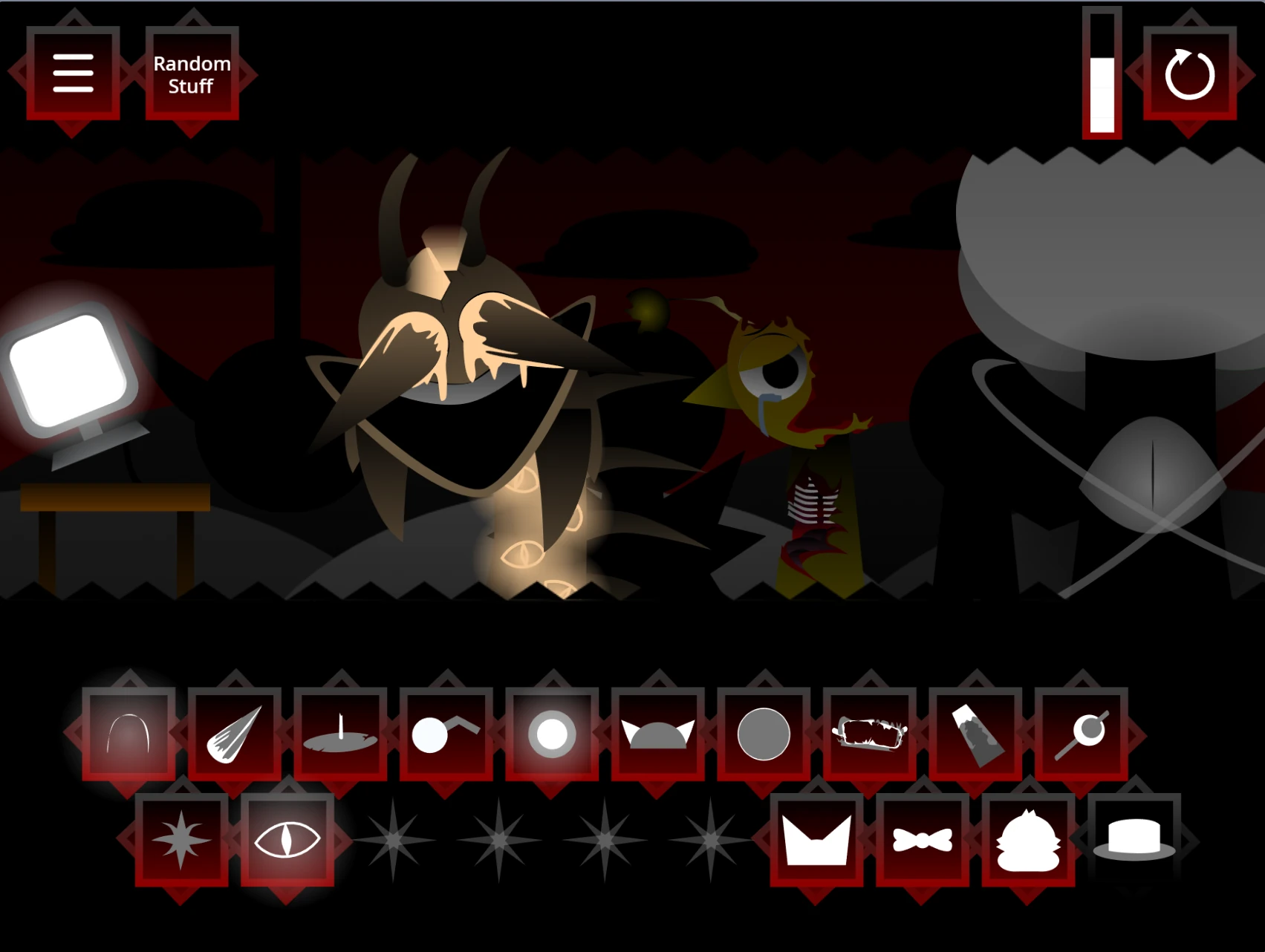 Sprunki Phase 5 Definitive V2 main interface and character selection