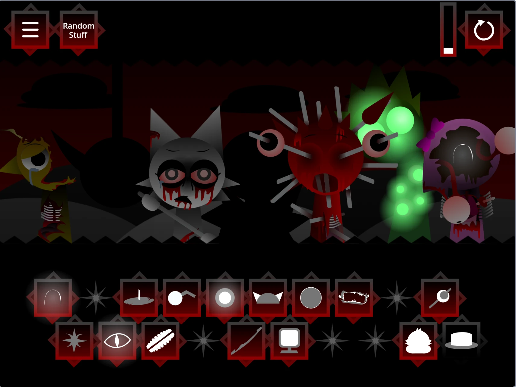 Complete character lineup and features in Sprunki Phase 5 Definitive V2