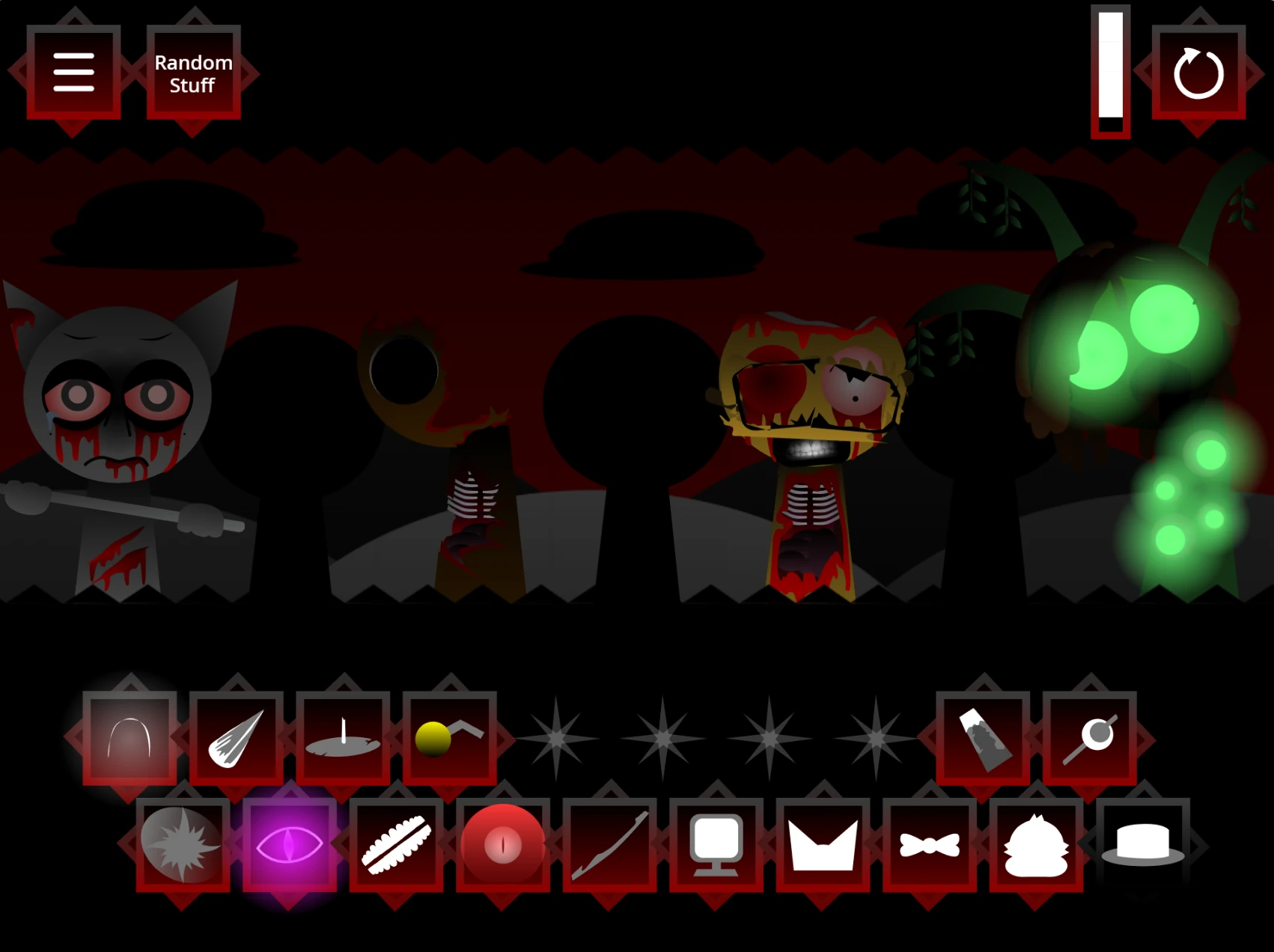 Multiple robotic characters active in Sprunki Phase 5 War Machine