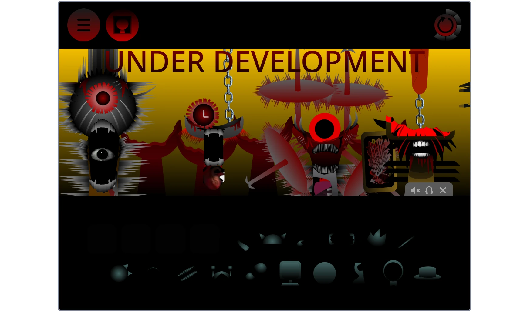 Sprunki Phase 57 Scratch music creation interface with multiple characters