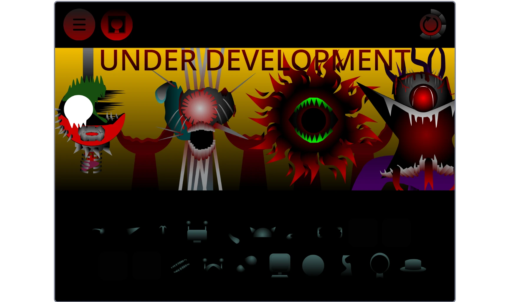 Sprunki Phase 57 Scratch sound library and effects menu