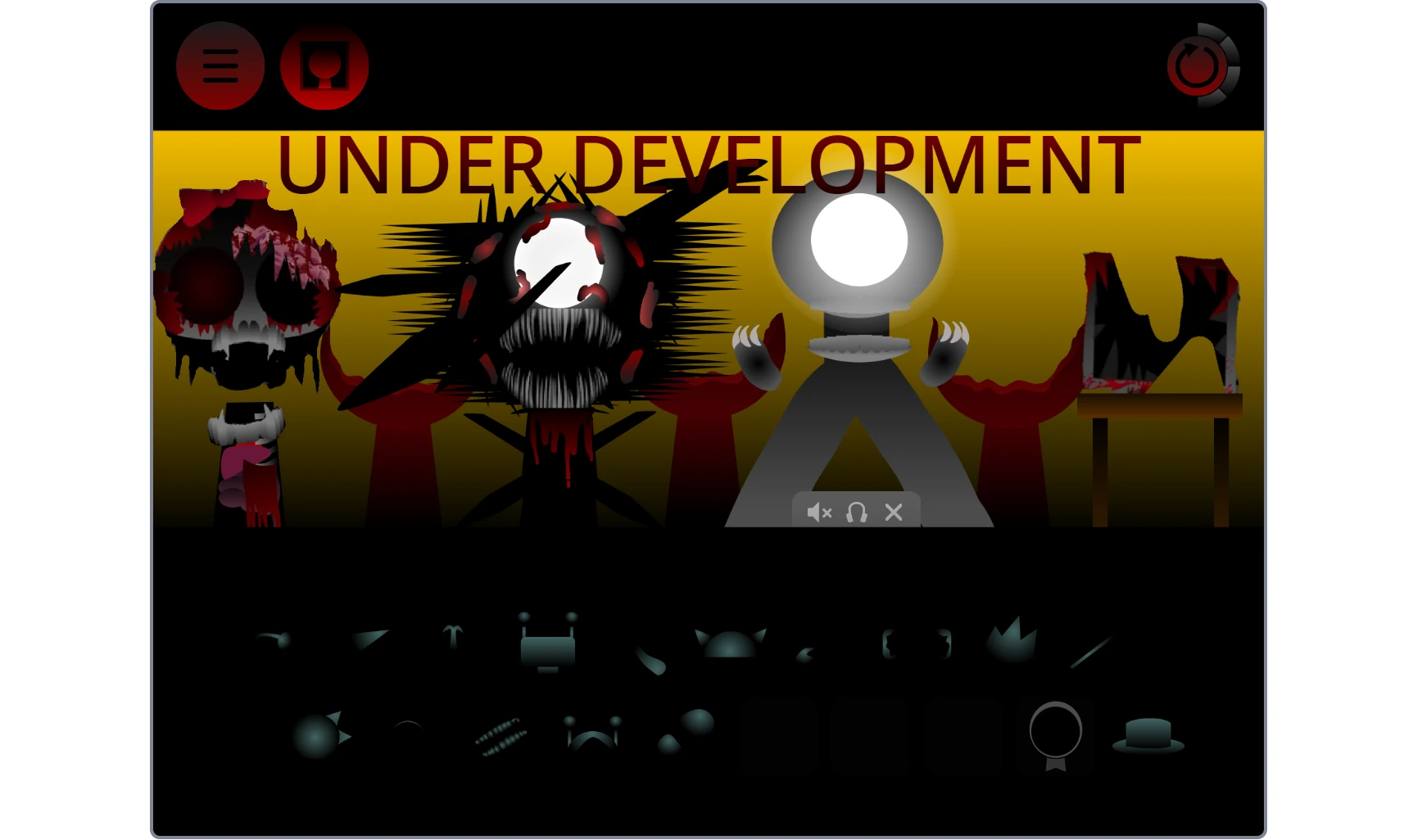 Sprunki Phase 57 Scratch options and customization menu