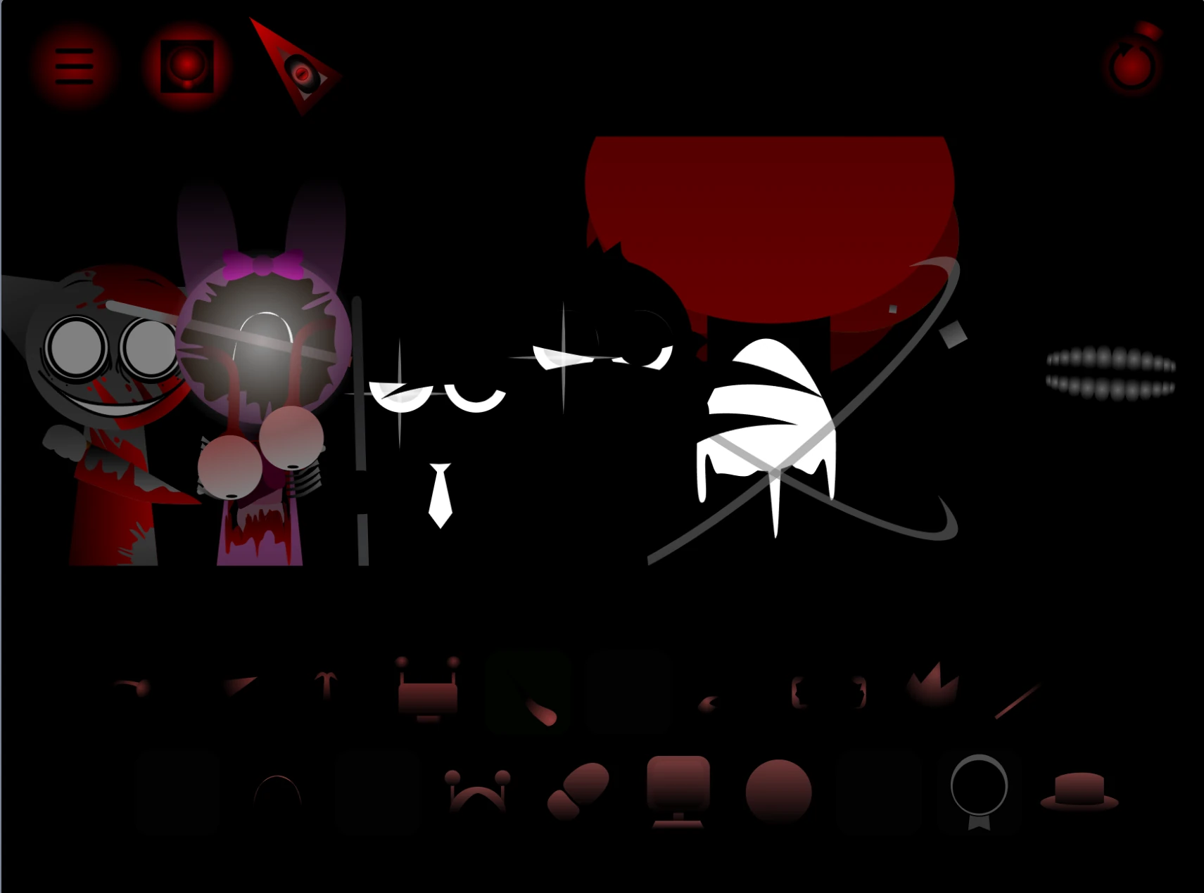 Unique Sprunki characters and art style