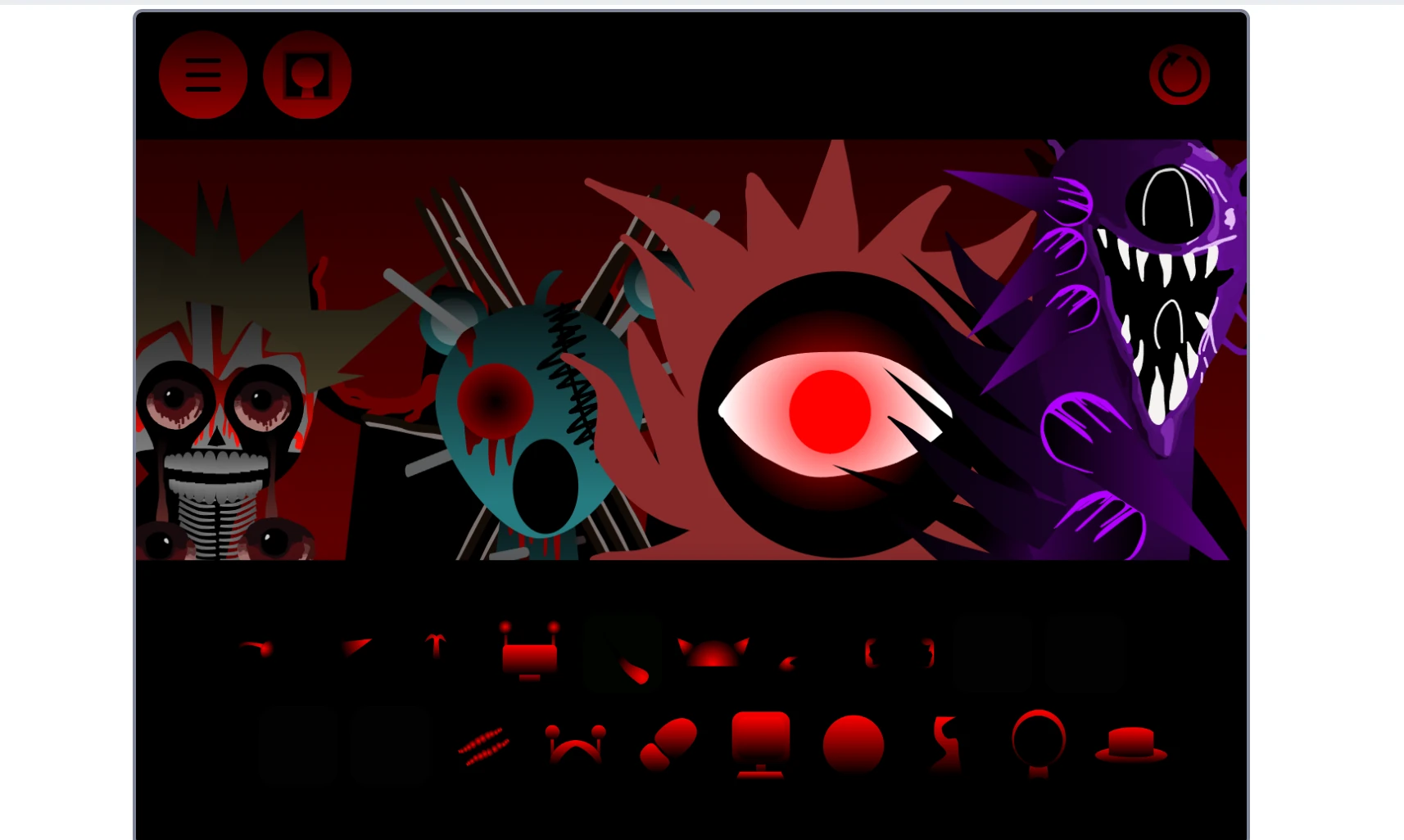 Dragging sound icons to characters in Sprunki Phase 6 gameplay