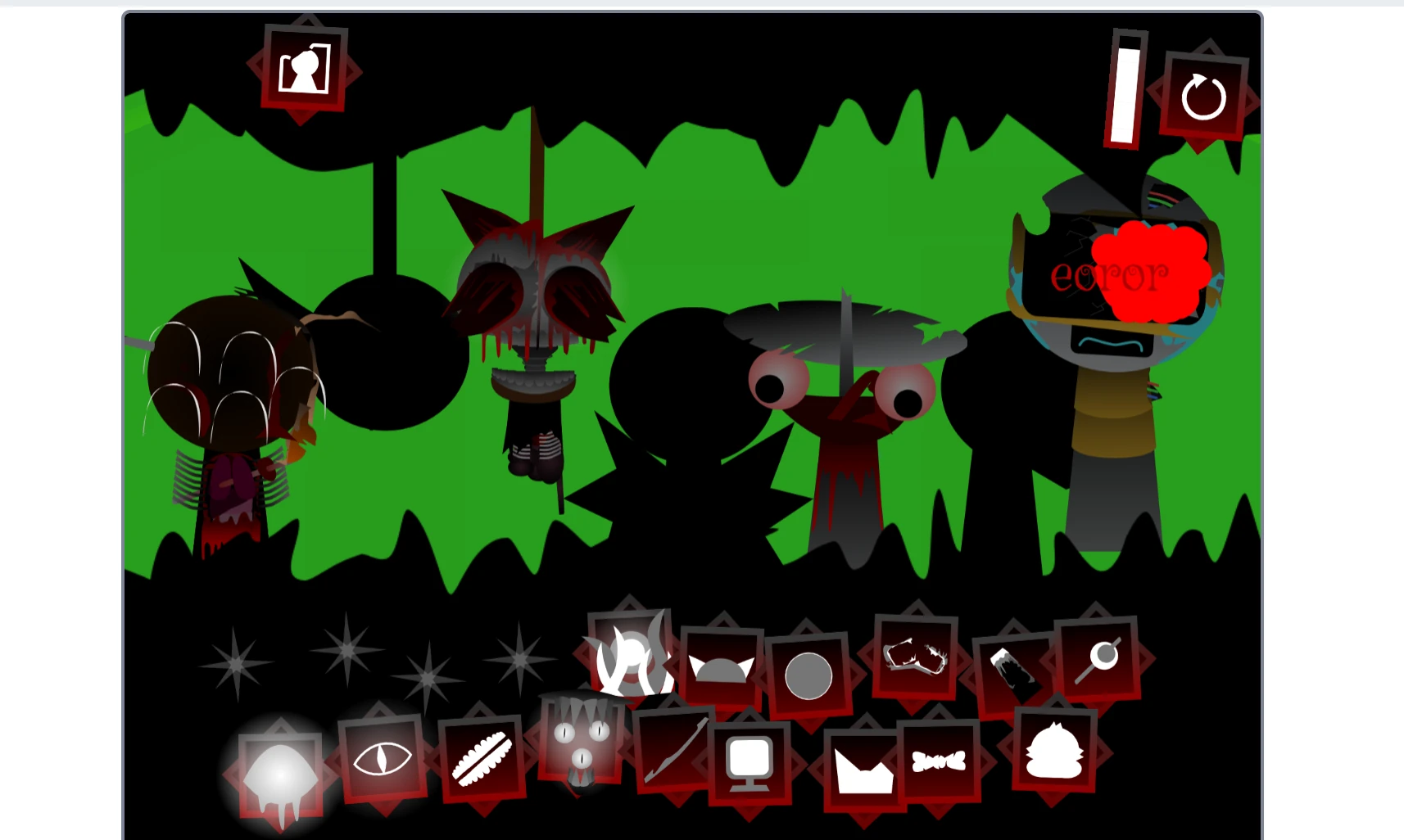 Character selection in Sprunki Phase 65 Definitive Fanmade Remix