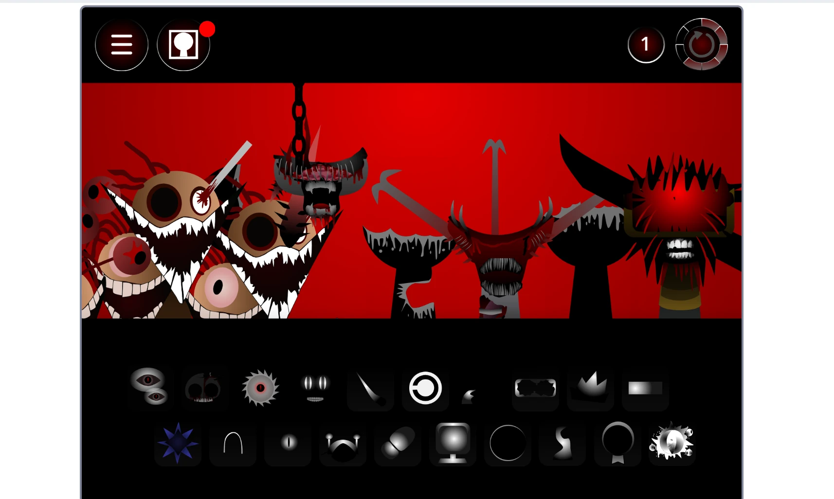 Sprunki Phase 90 music creation with multiple characters active