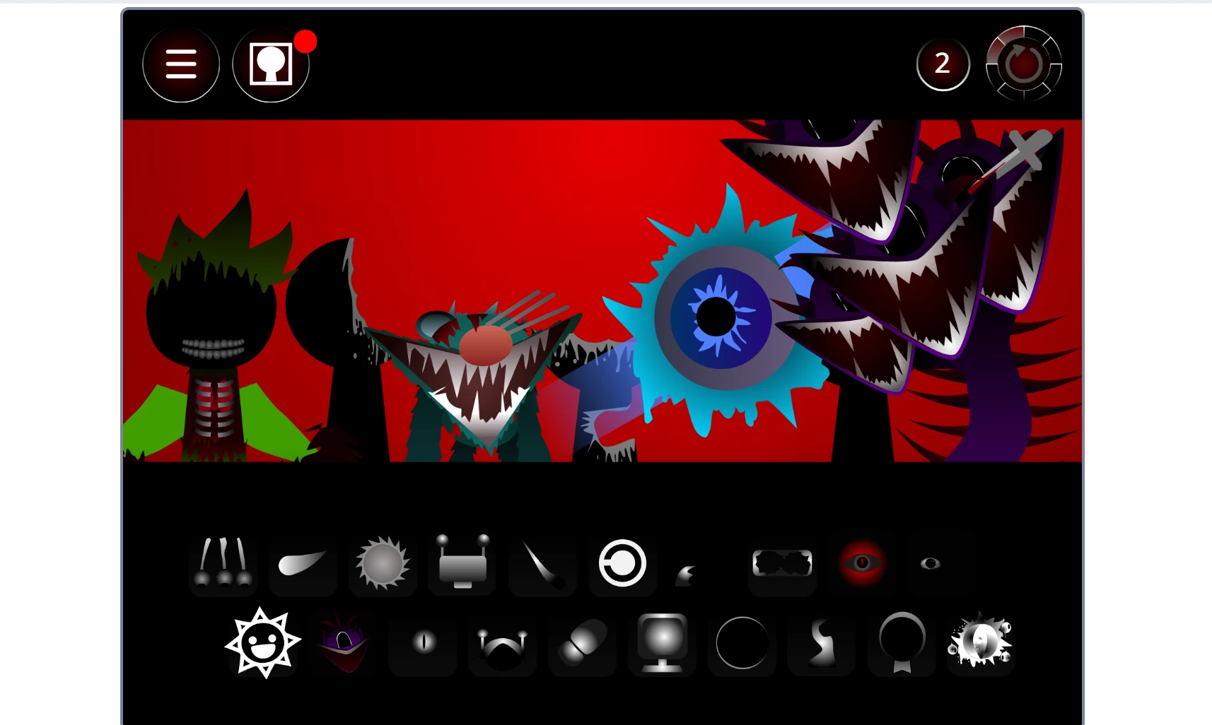 Advanced phase in Sprunki Phase 90 with complex rhythm patterns