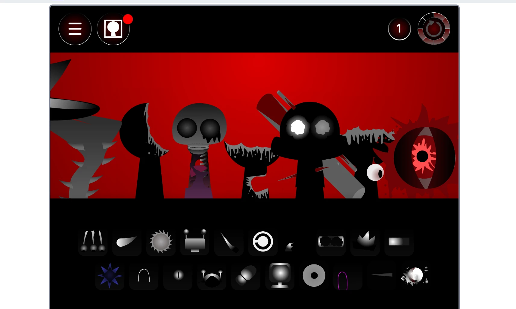 Tutorial screen in Sprunki Phase 90 showing gameplay instructions