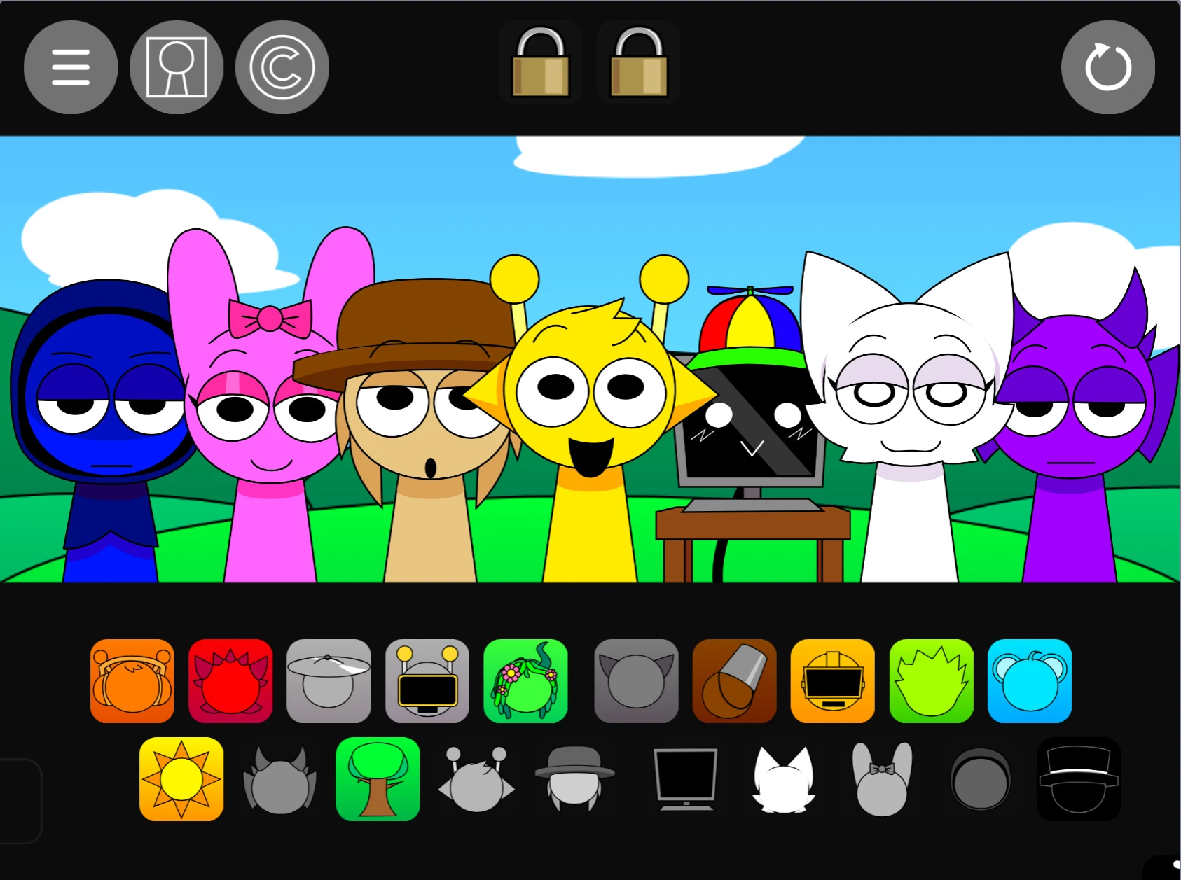 Sprunki Pyramixed 0.9 Alive character combinations